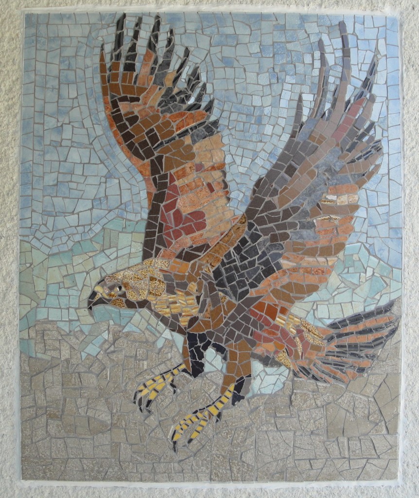 soaring from the sky